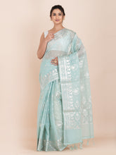 KAVVYA MINT GREEN ORGANZA SAREE